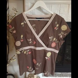 Boden mock wrap top, US size 12